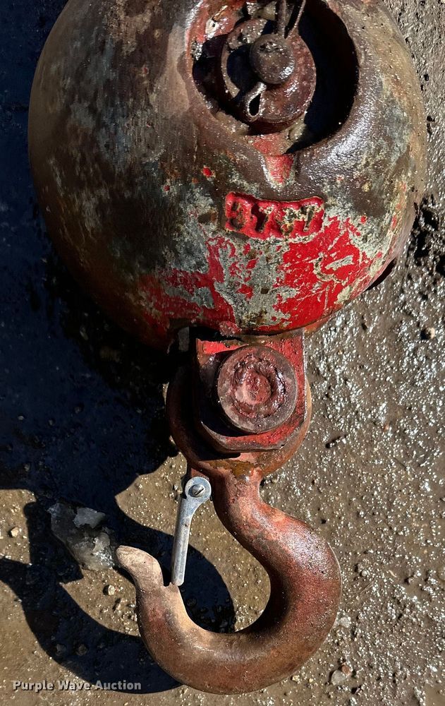 image for item DQ0652 D&H Johnson  crane ball and hook 