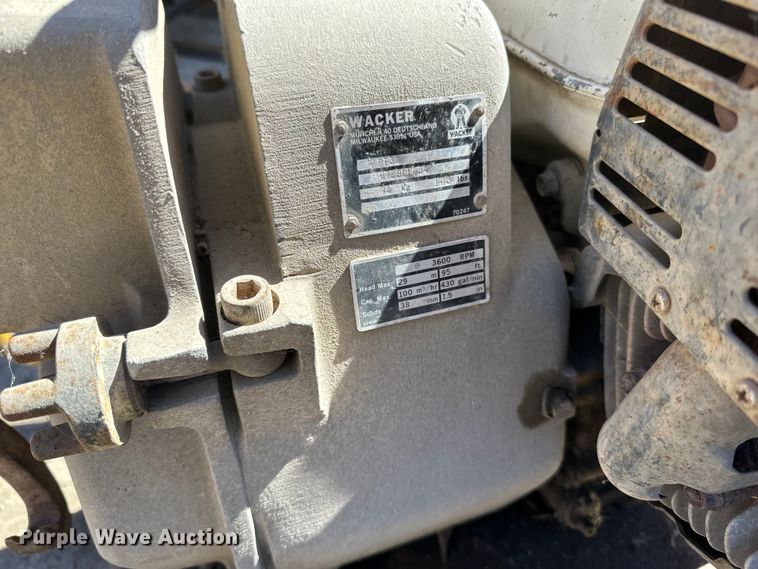 image for item DQ0719 Wacker PT3A pump