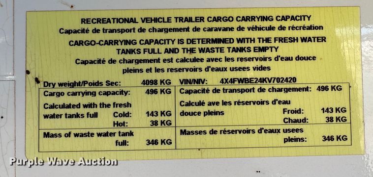 image for item DG4328 2019 Forrest River  Wildwood Heritage Glen LTZ camper