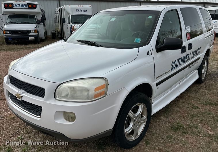 image for item DG4346 2008 Chevrolet Uplander handicap accessible van