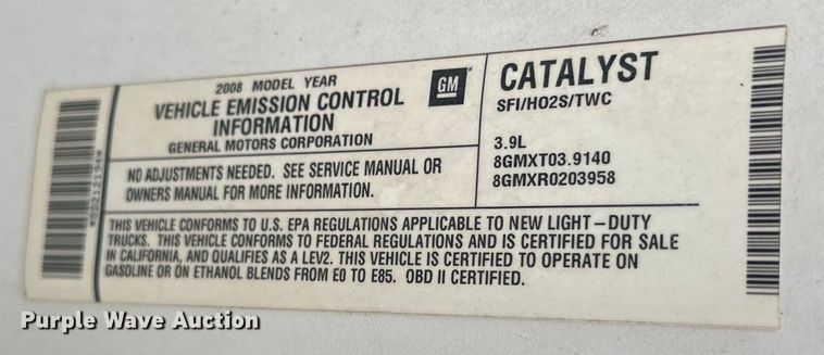 image for item DG4346 2008 Chevrolet Uplander handicap accessible van