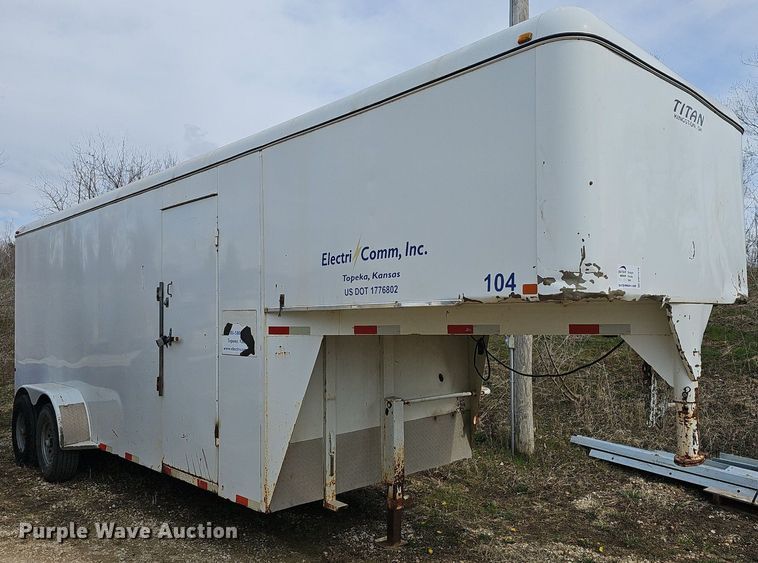image for item DM1578 2008 Titan enclosed cargo trailer