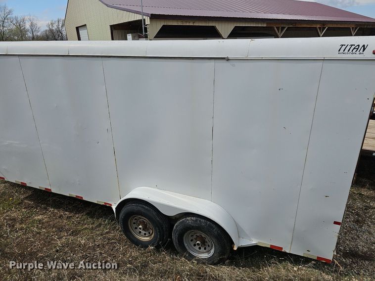 image for item DM1578 2008 Titan enclosed cargo trailer