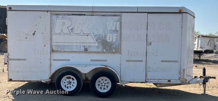 image for item DO1033 2002 W-W Trailers enclosed cargo trailer