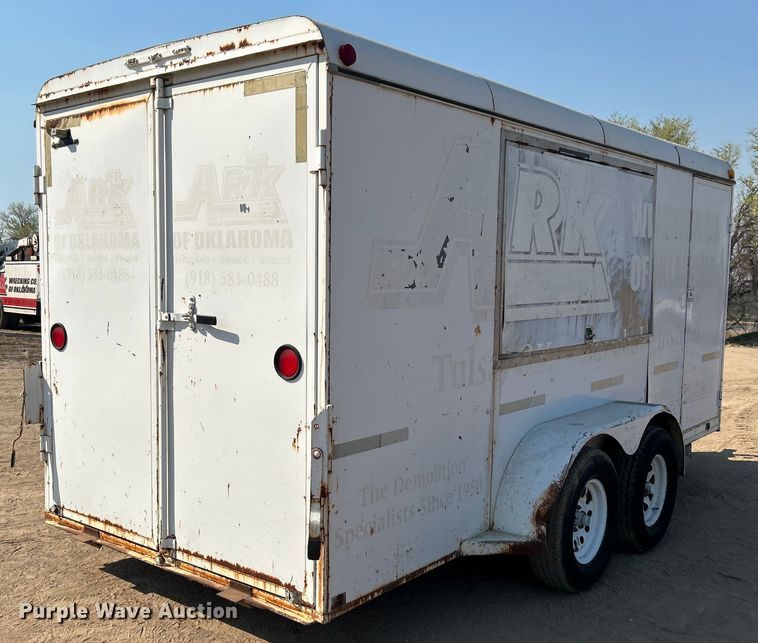 image for item DO1033 2002 W-W Trailers enclosed cargo trailer
