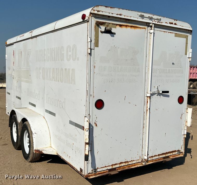 image for item DO1033 2002 W-W Trailers enclosed cargo trailer