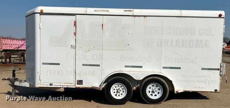 image for item DO1033 2002 W-W Trailers enclosed cargo trailer
