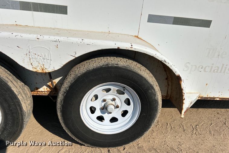 image for item DO1033 2002 W-W Trailers enclosed cargo trailer