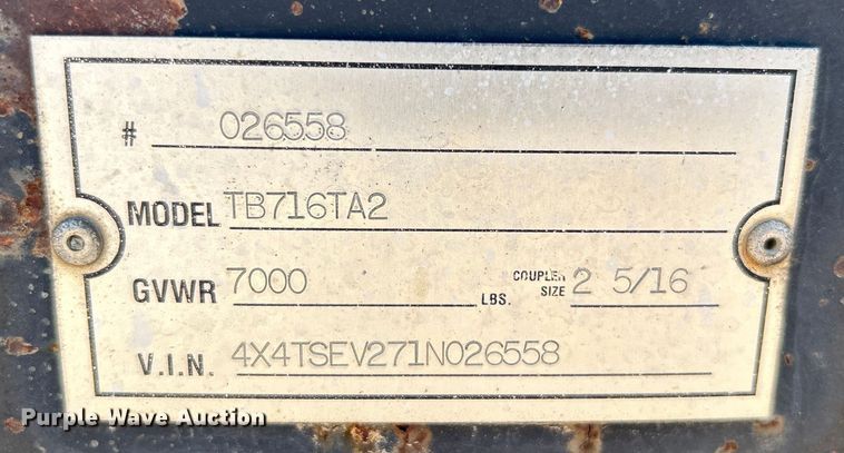 image for item DO1034 2001 Trail Blazer enclosed cargo trailer