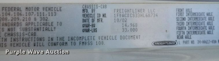 image for item DO4833 2003 Freightliner Business Class M2 flatbed truck