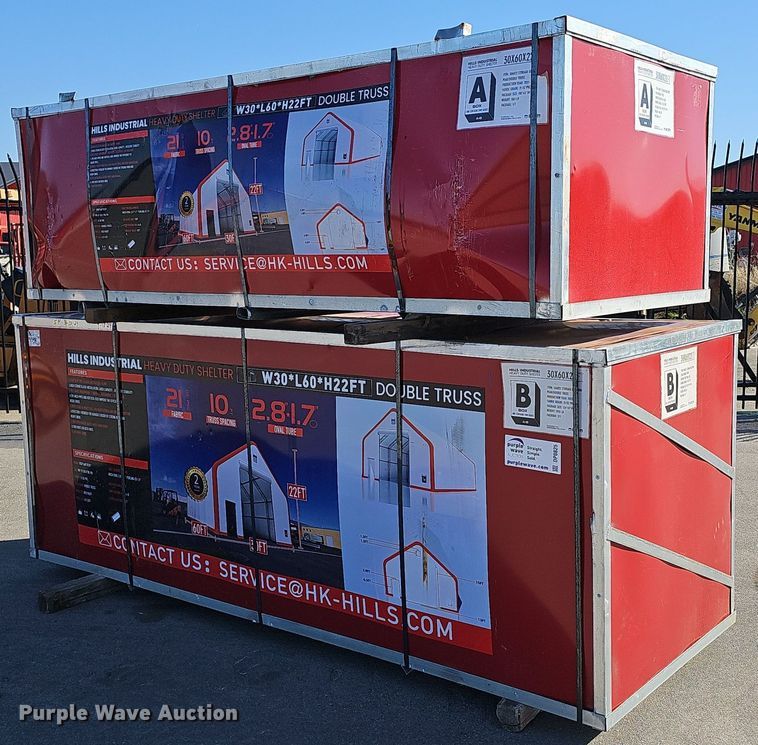 image for item DP0825 2023 Hills Industrial truss arch storage shelter  