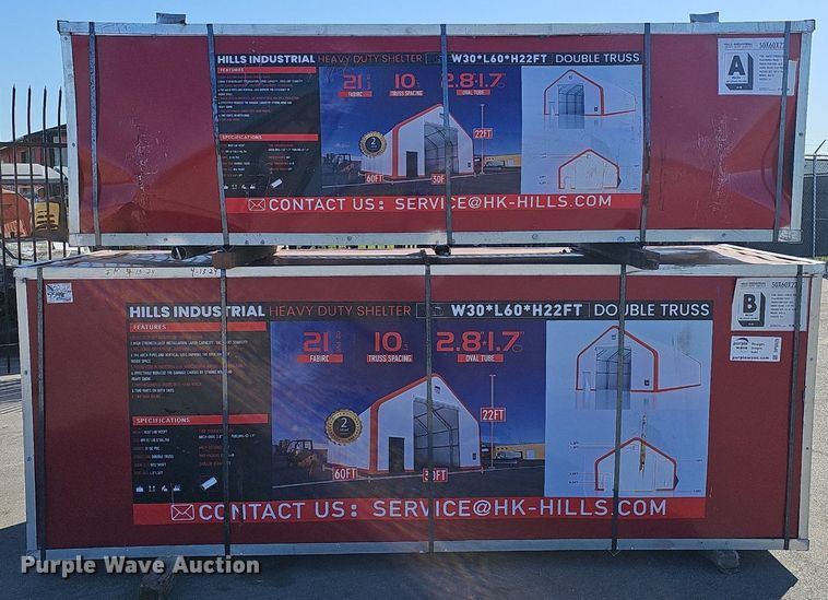 image for item DP0825 2023 Hills Industrial truss arch storage shelter  