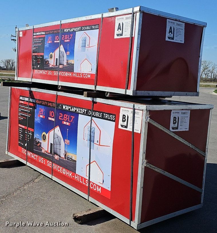 image for item DP0825 2023 Hills Industrial truss arch storage shelter  