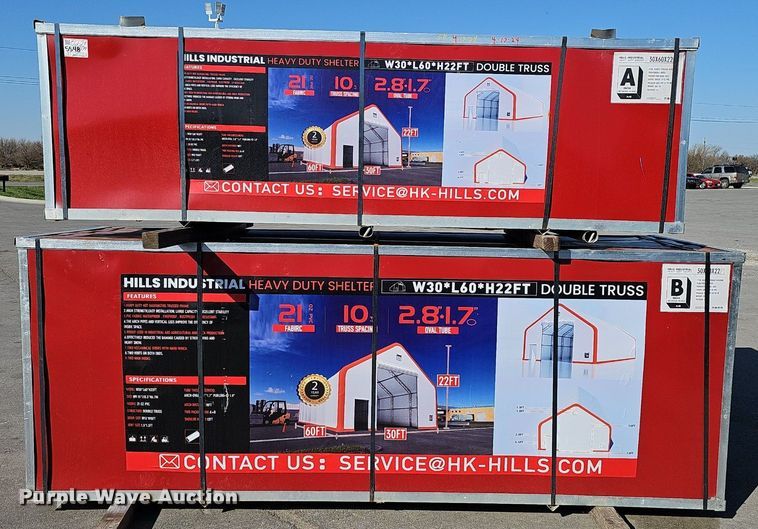 image for item DP0825 2023 Hills Industrial truss arch storage shelter  