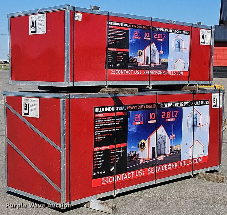 image for item DP0825 2023 Hills Industrial truss arch storage shelter  