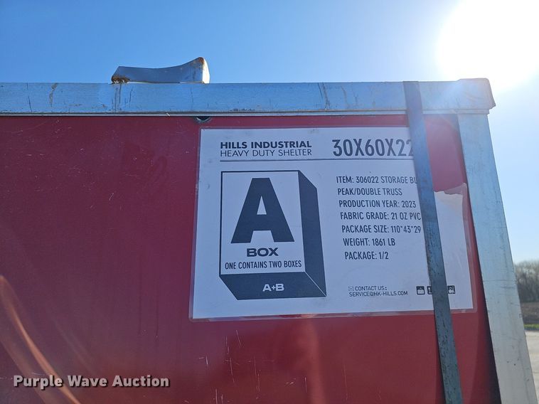 image for item DP0825 2023 Hills Industrial truss arch storage shelter  