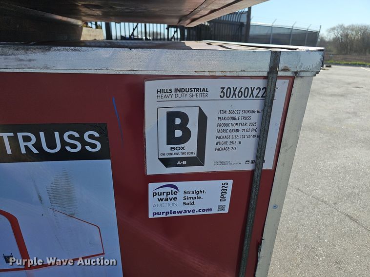 image for item DP0825 2023 Hills Industrial truss arch storage shelter  