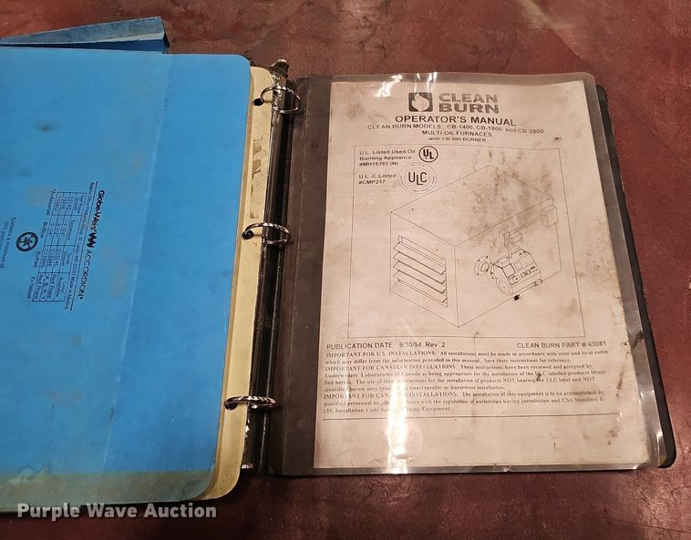 image for item DQ8592 Clean Burn CB 2800 waste oil heater