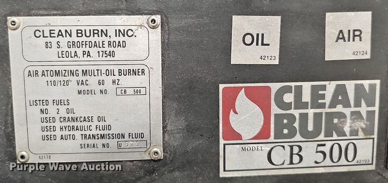image for item DQ8592 Clean Burn CB 2800 waste oil heater