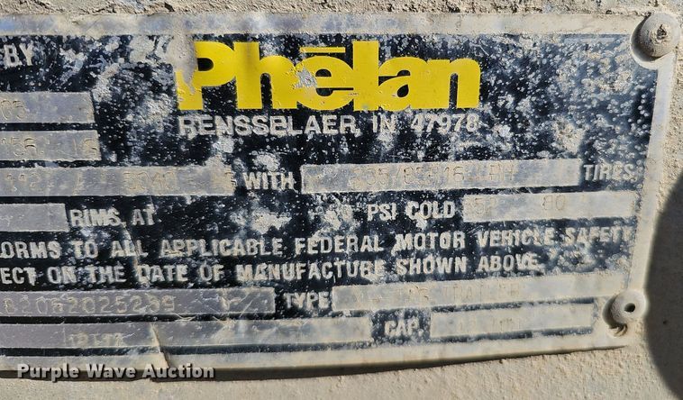 image for item DQ8601 2006 Talbert Phelan 12TTA tilt deck equipment trailer