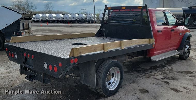 image for item DR7975 2011 Dodge Ram 5500HD Crew Cab flatbed truck