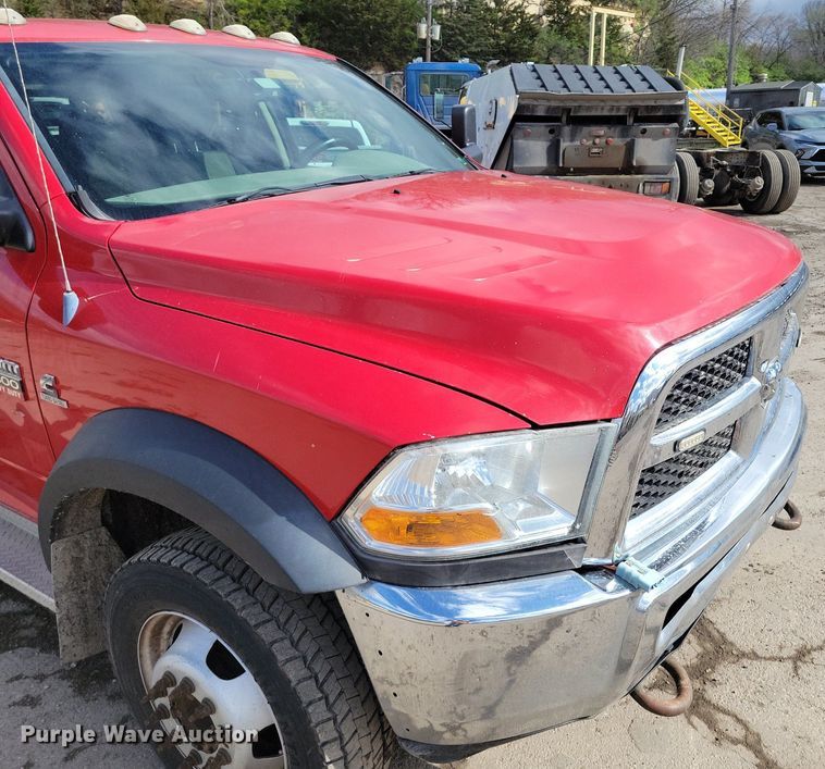 image for item DR7975 2011 Dodge Ram 5500HD Crew Cab flatbed truck