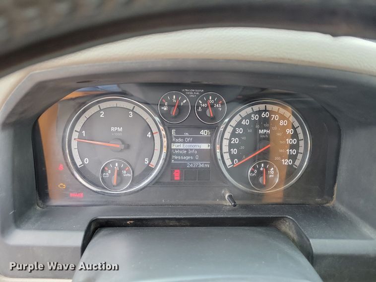 image for item DR7975 2011 Dodge Ram 5500HD Crew Cab flatbed truck