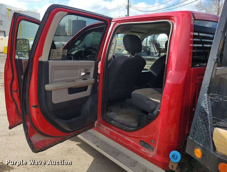 image for item DR7975 2011 Dodge Ram 5500HD Crew Cab flatbed truck