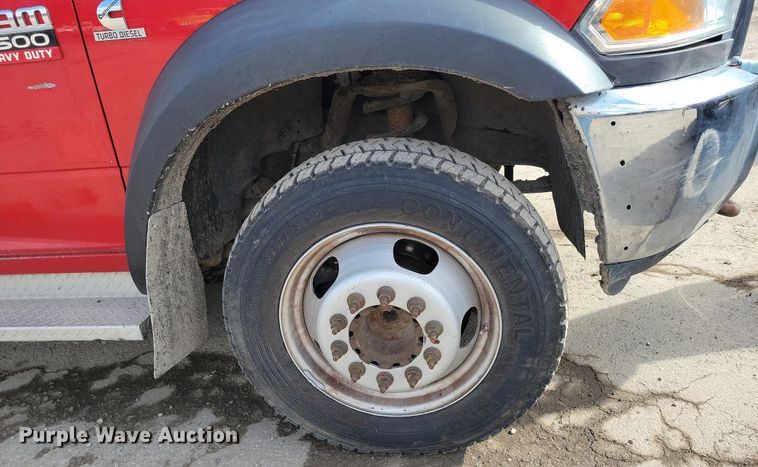 image for item DR7975 2011 Dodge Ram 5500HD Crew Cab flatbed truck