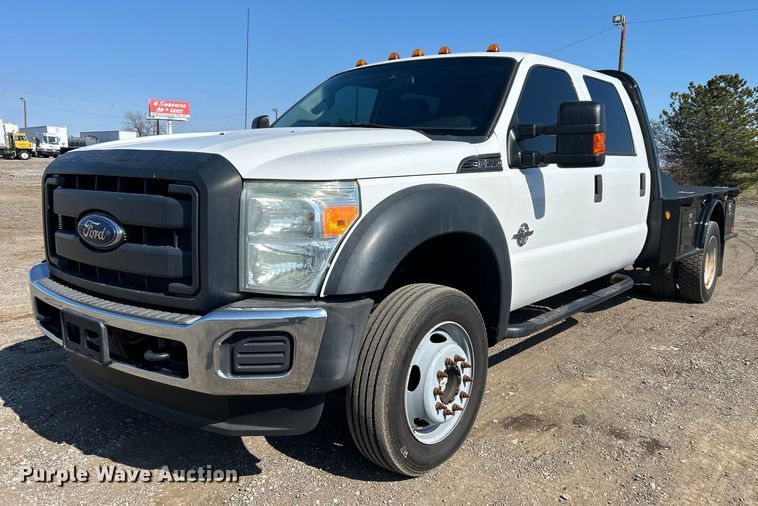 image for item EG1220 2015 Ford F550 Super Duty Crew Cab flatbed truck