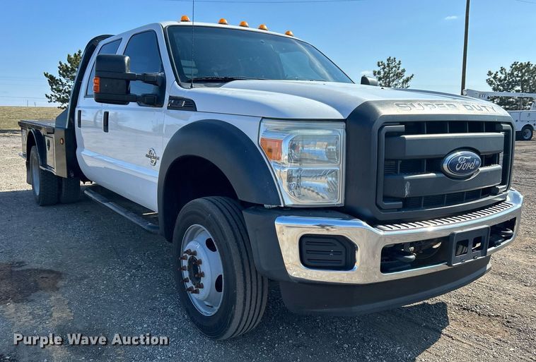 image for item EG1220 2015 Ford F550 Super Duty Crew Cab flatbed truck