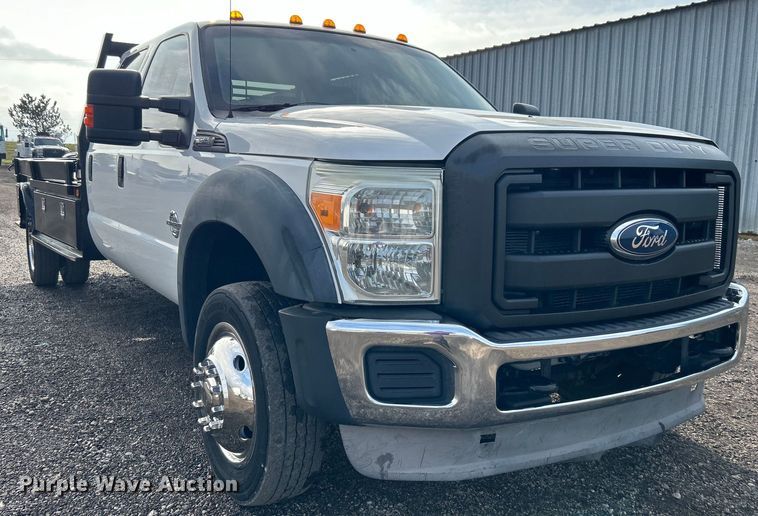 image for item EG1328 2011 Ford F550 Crew Cab flatbed truck