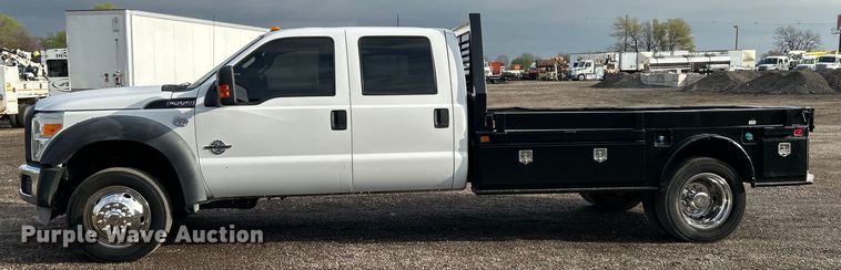 image for item EG1328 2011 Ford F550 Crew Cab flatbed truck