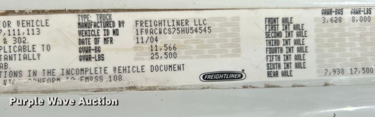 image for item EG1348 2005 Freightliner  Business Class M2 flatbed truck