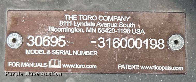 image for item EG1351 2016 Toro Groundmaster 7210 ZTR lawn mower