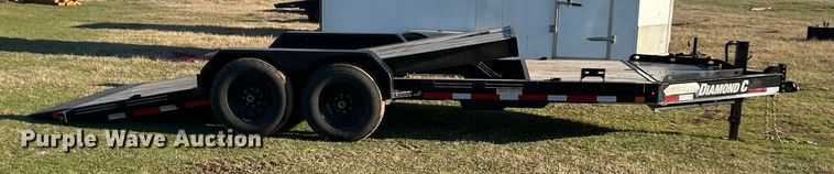 image for item EJ0332 2020 Diamond C tilt deck utility trailer