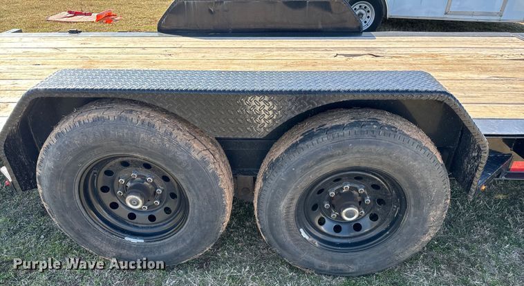 image for item EJ0332 2020 Diamond C tilt deck utility trailer