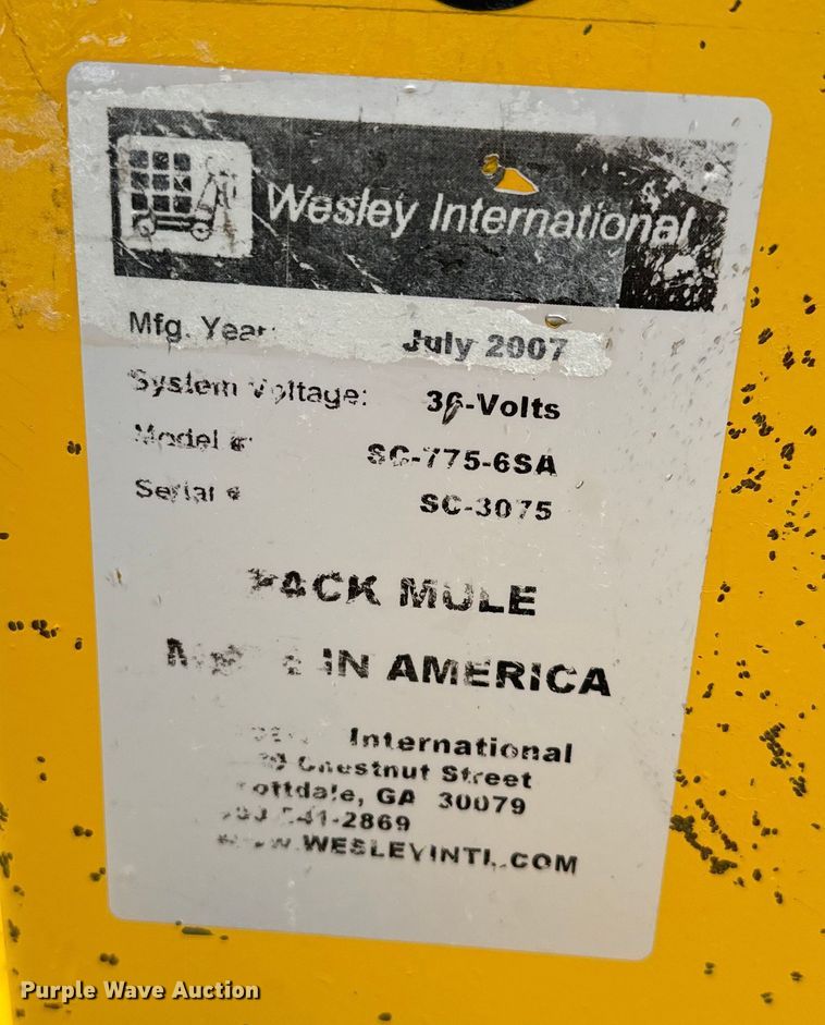 image for item EJ0355 Park Mule SC-775-6SA utility cart