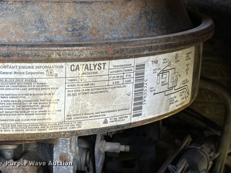 image for item EJ0363 1994 GMC food truck