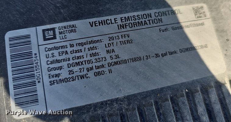 image for item EJ6160 2013 Chevrolet  Silverado 1500 Crew Cab pickup truck