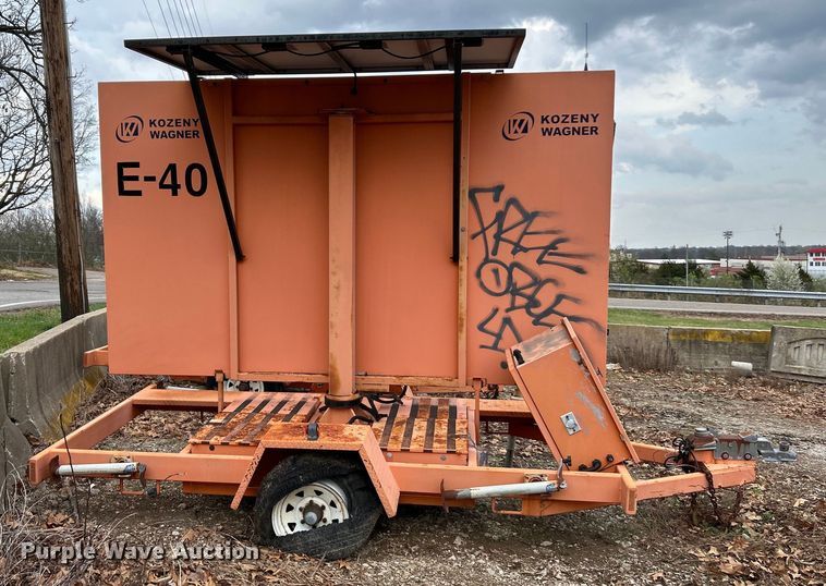 image for item EK4316 (2) Ver-Mac PCMS 1210 message board trailers