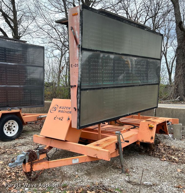 image for item EK4316 (2) Ver-Mac PCMS 1210 message board trailers