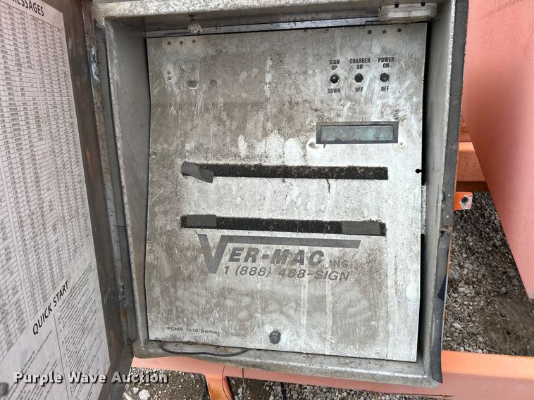 image for item EK4316 (2) Ver-Mac PCMS 1210 message board trailers