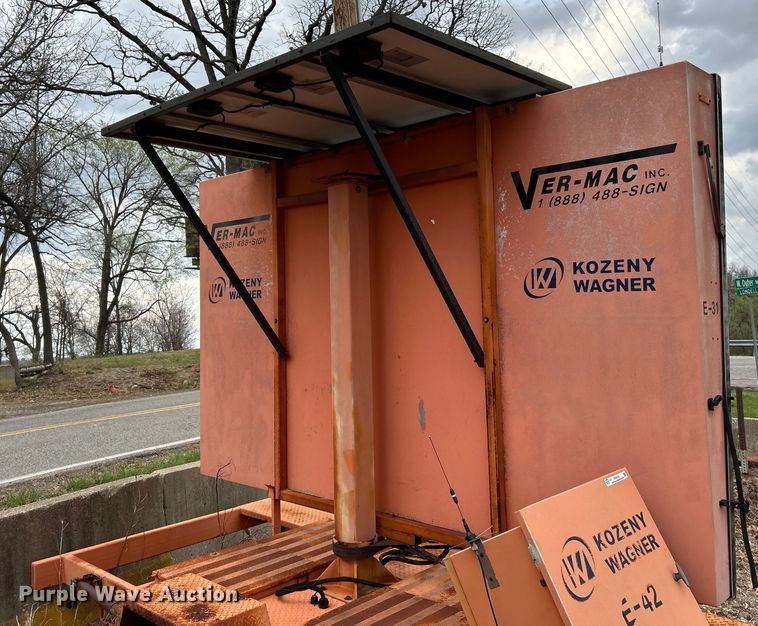 image for item EK4316 (2) Ver-Mac PCMS 1210 message board trailers