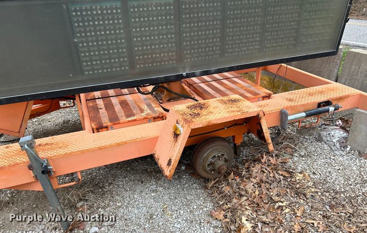 image for item EK4316 (2) Ver-Mac PCMS 1210 message board trailers