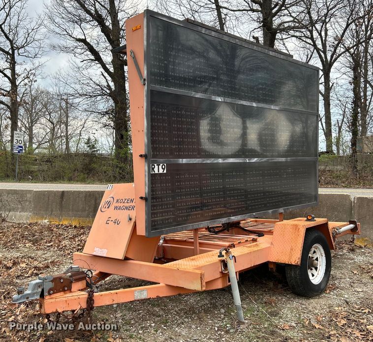 image for item EK4316 (2) Ver-Mac PCMS 1210 message board trailers