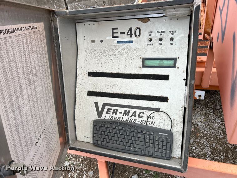 image for item EK4316 (2) Ver-Mac PCMS 1210 message board trailers