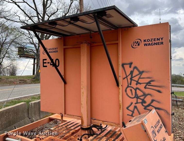 image for item EK4316 (2) Ver-Mac PCMS 1210 message board trailers