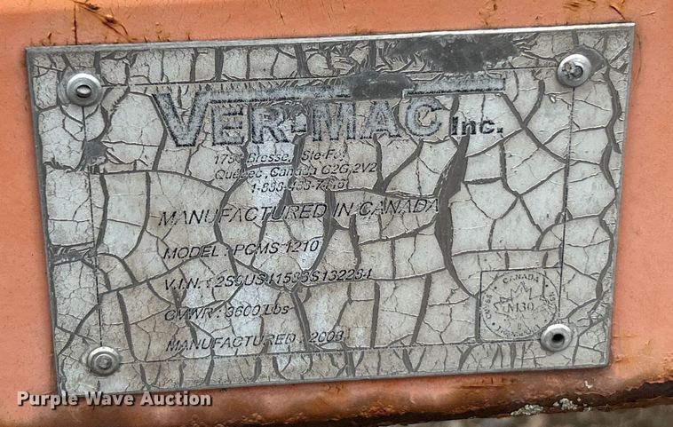 image for item EK4316 (2) Ver-Mac PCMS 1210 message board trailers