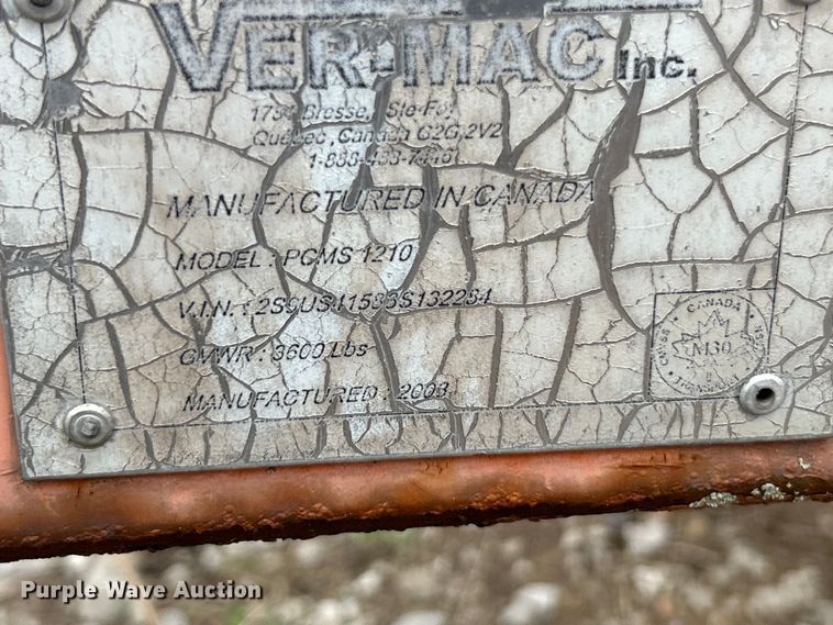 image for item EK4316 (2) Ver-Mac PCMS 1210 message board trailers